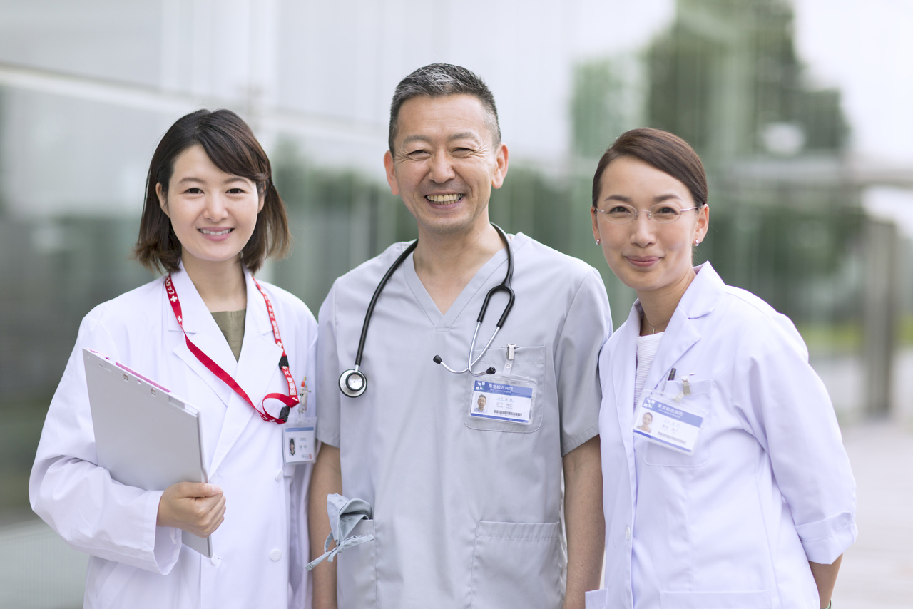 看護師採用撮影